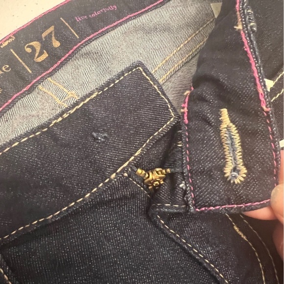 Kate Spade Jeans Womens Size 27 Dark Wash Skinny Broom Street NWT with FLAWS - Picture 4 of 10